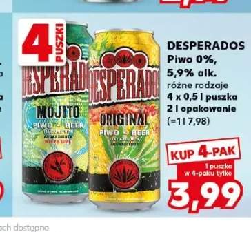 Piwo Desperados Original 5,9% alk. 4-pak 500ml