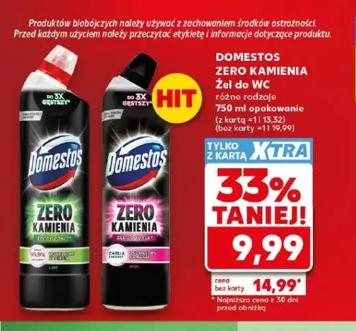 Żel do WC Domestos Zero Kamienia