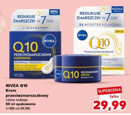 Krem przeciwzmarszczkowy Nivea Q10 ujędrnienie na noc