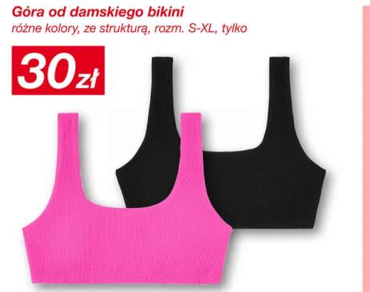 Góra od damskiego bikini ze strukturą rozm. S-XL