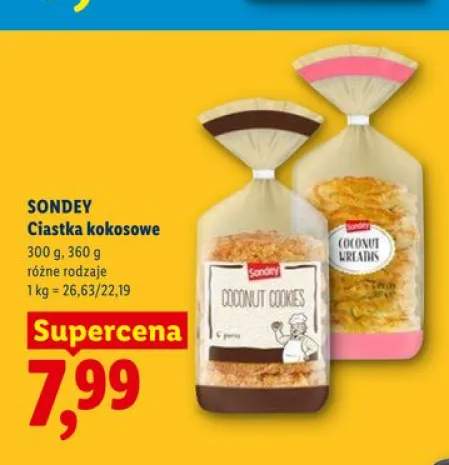 Ciastka kokosowe SONDEY Coconut Wreaths
