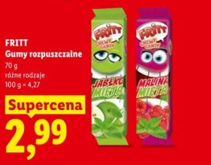 Gumy rozpuszczalne FRITT jabłko mięta