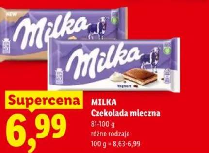Czekolada mleczna MILKA Yoghurt