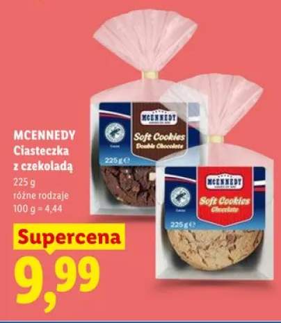 Ciasteczka z czekoladą Double Chocolate Mcennedy