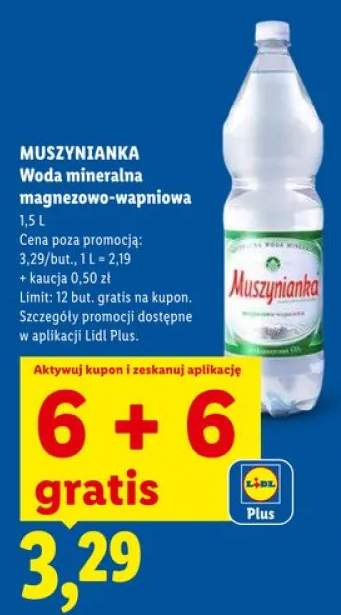 Woda mineralna magnezowo-wapniowa Muszynianka