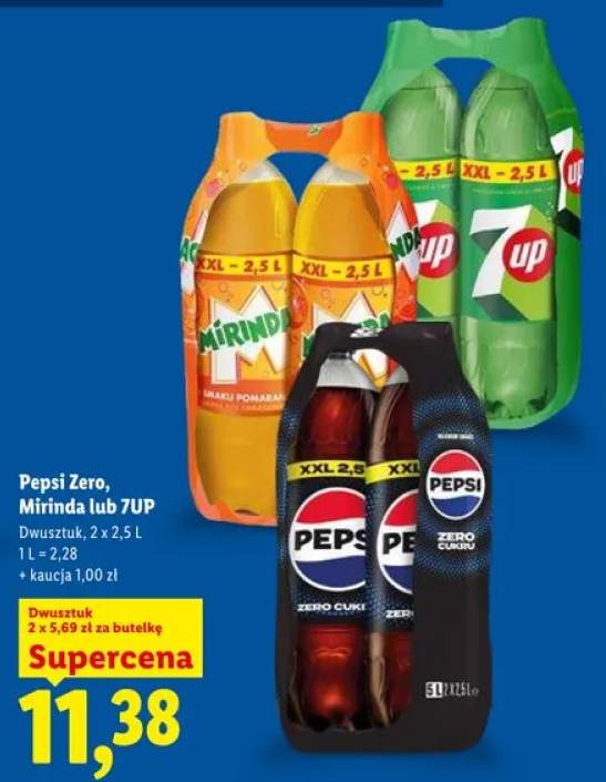 Napój gazowany Pepsi Zero 2-pak 2,5l