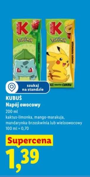 Napój owocowy mandarynka-brzoskwinia Kubuś