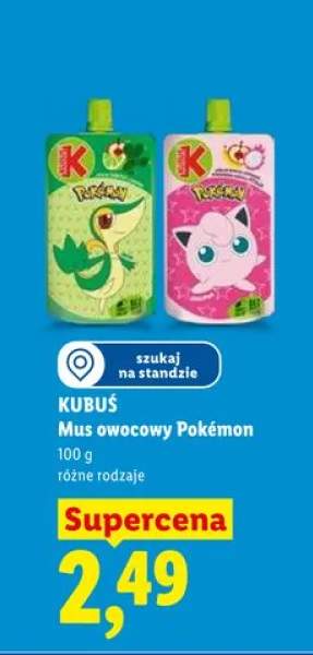 Mus owocowy Pokémon Kubuś