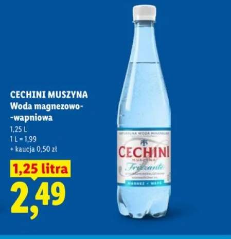 Woda magnezowo-wapniowa Cechini Muszyna