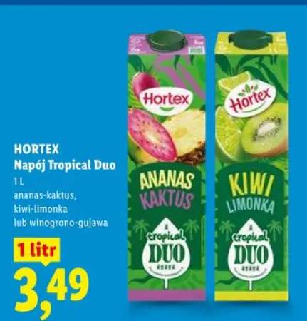 Napój Tropical Duo Hortex kiwi-limonka