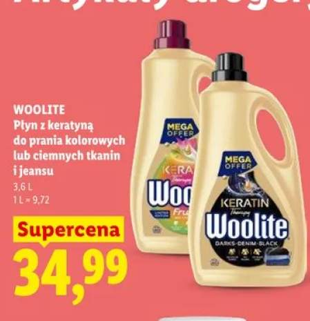 Płyn z keratyną do prania kolorowych tkanin Woolite