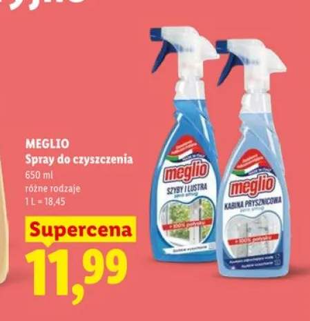 Spray do czyszczenia Szyby i lustra Meglio