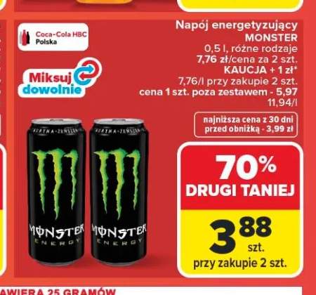 Napój energetyzujący Monster