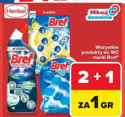 Żel do WC Bref Excellence Gel Color Aktiv Citrus
