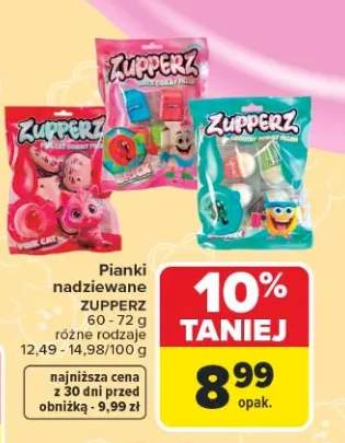 Pianki nadziewane ZUPPERZ 60-72g