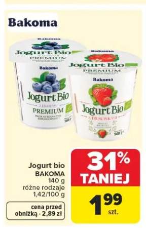 Jogurt bio Bakoma 140g