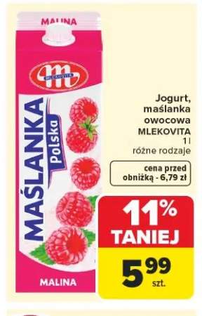 Maślanka owocowa Mlekovita
