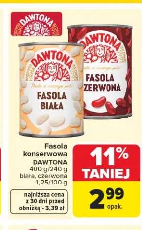 Fasola konserwowa biała Dawtona