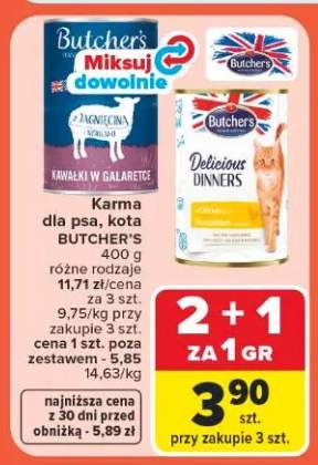 Karma dla psa, kota Butcher's Kawałki w galaretce z jagnięciną