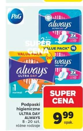 Podpaski higieniczne Always Ultra Day Normal 8-20szt.