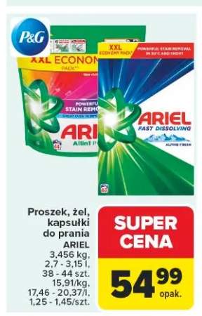 Proszek do prania Ariel Fast Dissolving Alpine Fresh