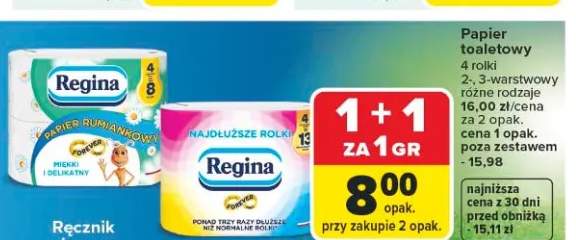 Papier toaletowy Regina rumiankowy 4 rolki