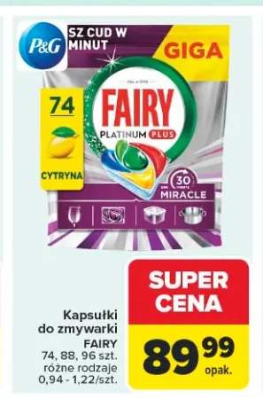 Kapsułki do zmywarki Fairy