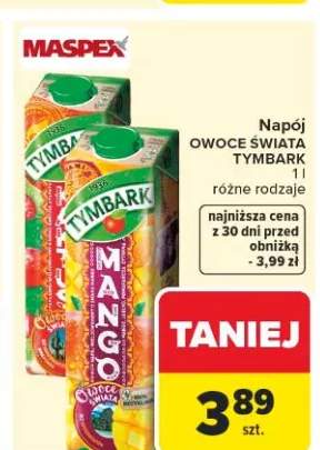 Napój Owoce Świata Tymbark Mango
