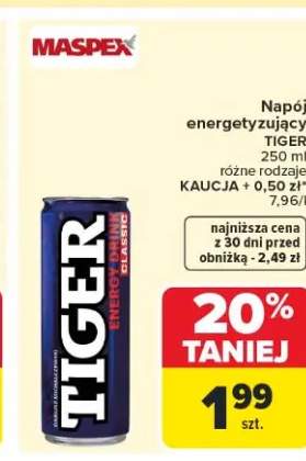 Napój energetyzujący Tiger Classic