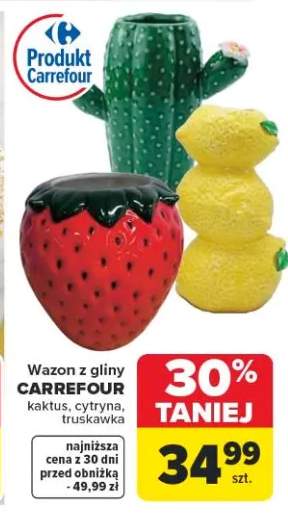 Wazon z gliny cytryna CARREFOUR