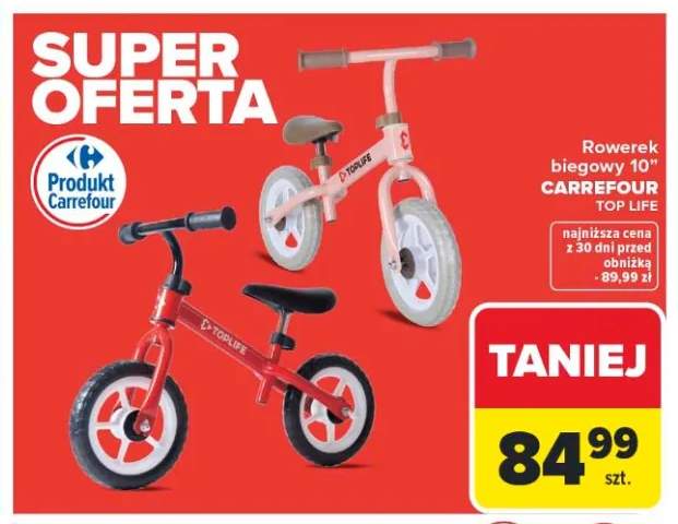 Rowerek biegowy 10" CARREFOUR TOP LIFE