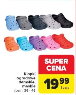 Klapki ogrodowe
