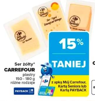 Ser żółty CARREFOUR plastry