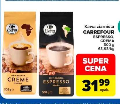 Kawa ziarnista Espresso Carrefour
