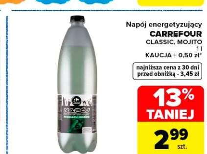 Napój energetyzujący CARREFOUR CLASSIC MOJITO 1l