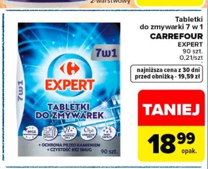 Tabletki do zmywarki 7 w 1 CARREFOUR EXPERT