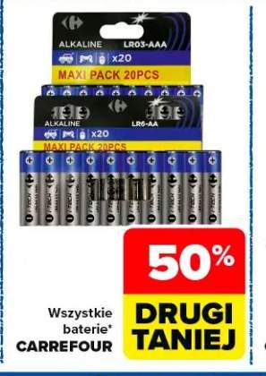 Baterie Carrefour Alkaline LR03-AAA 20-pak