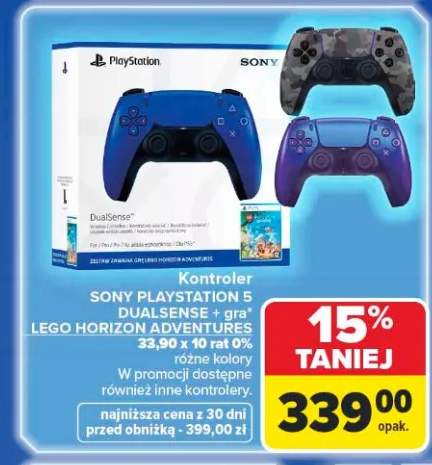 Kontroler SONY PLAYSTATION 5 DUALSENSE + gra LEGO HORIZON ADVENTURES