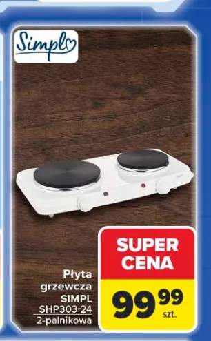 Płyta grzewcza SIMPL SHP303-24 2-palnikowa