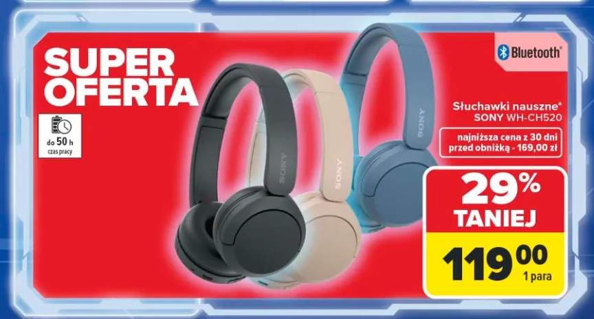 Słuchawki nauszne SONY WH-CH520