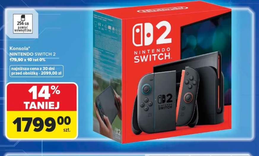 Konsola NINTENDO SWITCH 2 256 GB