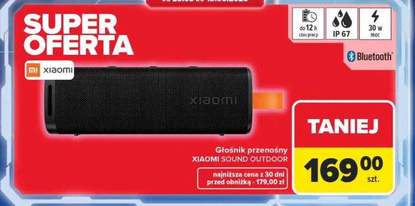 Głośnik przenośny XIAOMI Sound Outdoor 30W IP67