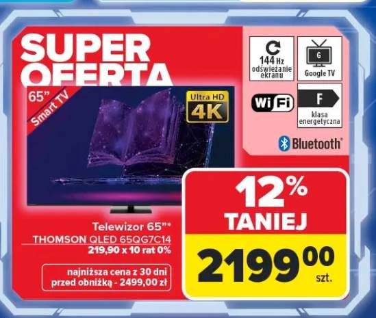 Telewizor 65" THOMSON QLED 65QG7C14