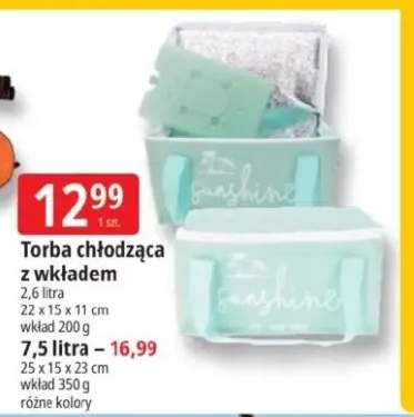 Torba chłodząca z wkładem 2,6 litra 22x15x11cm wkład 200g