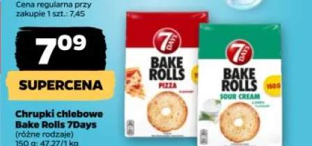 Chrupki chlebowe Bake Rolls 7Days Pizza