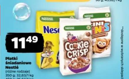 Płatki śniadaniowe Nestlé