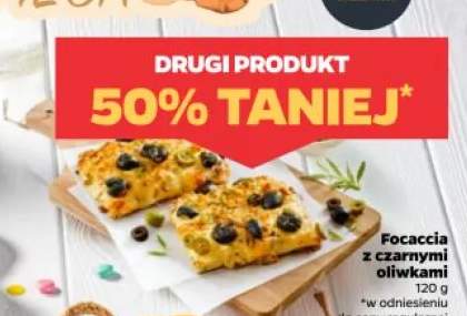 Focaccia z czarnymi oliwkami