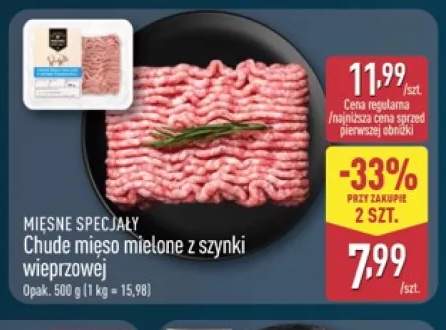Chude mięso mielone z szynki wieprzowej Mięsne Specjały