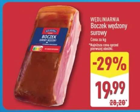 Boczek wędzony surowy Wędliniarnia