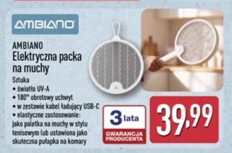 Elektryczna packa na muchy AMBIANO